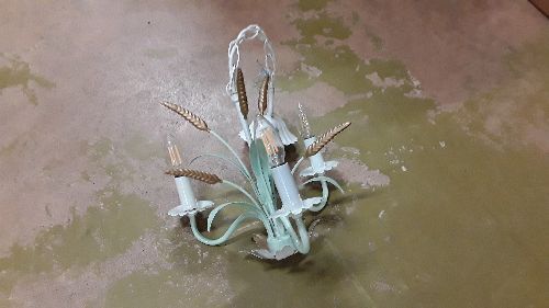 Lustre fleur metal pm