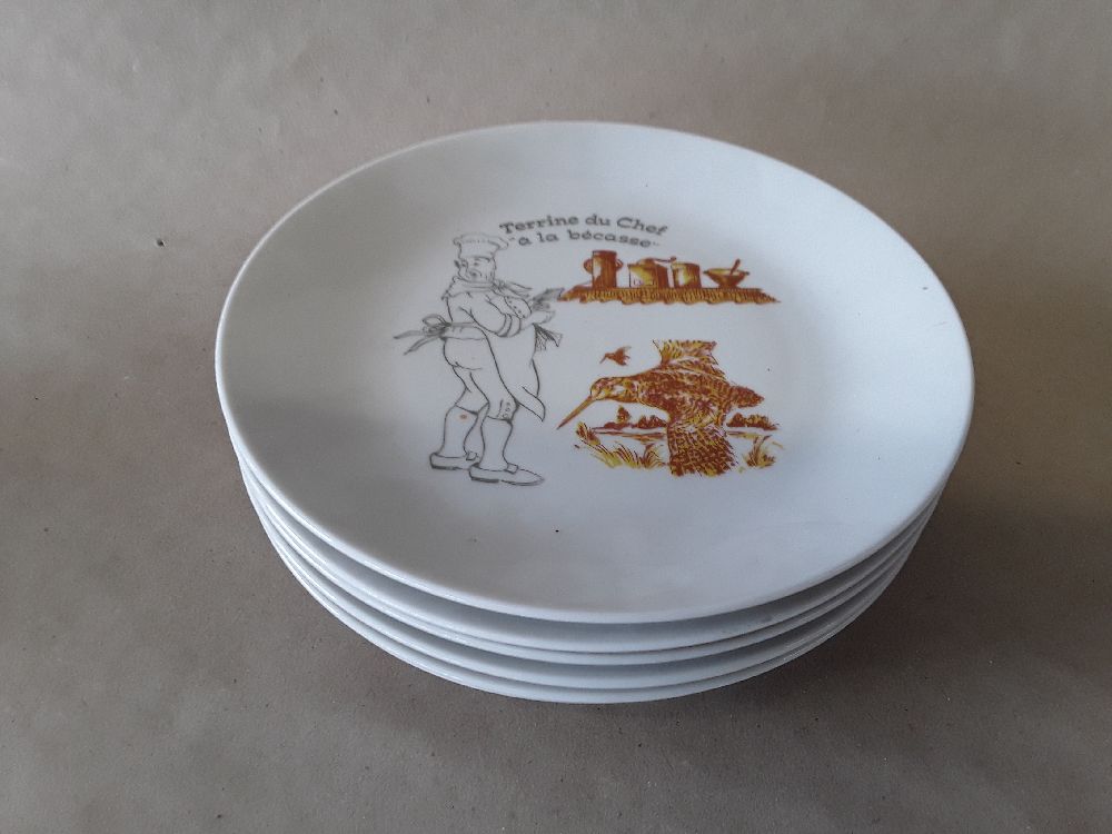 Lot de 6 petites assiettes