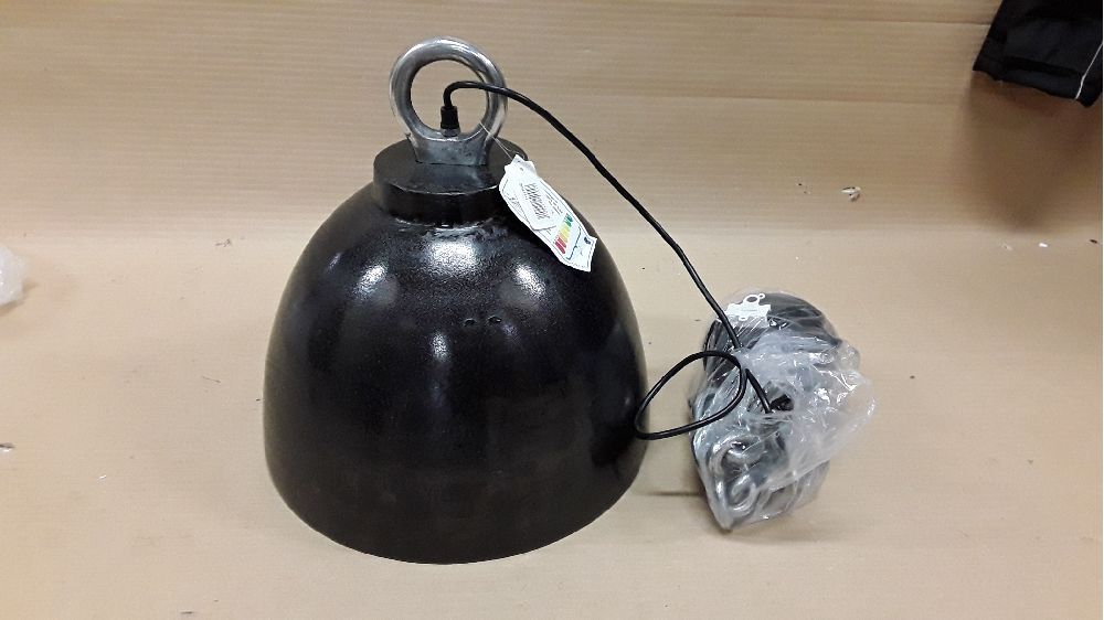 Suspension metal noire destock d35cm