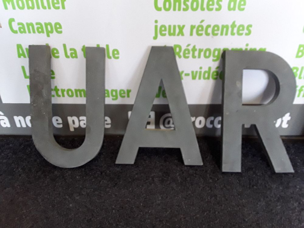 Lettre zinc mm