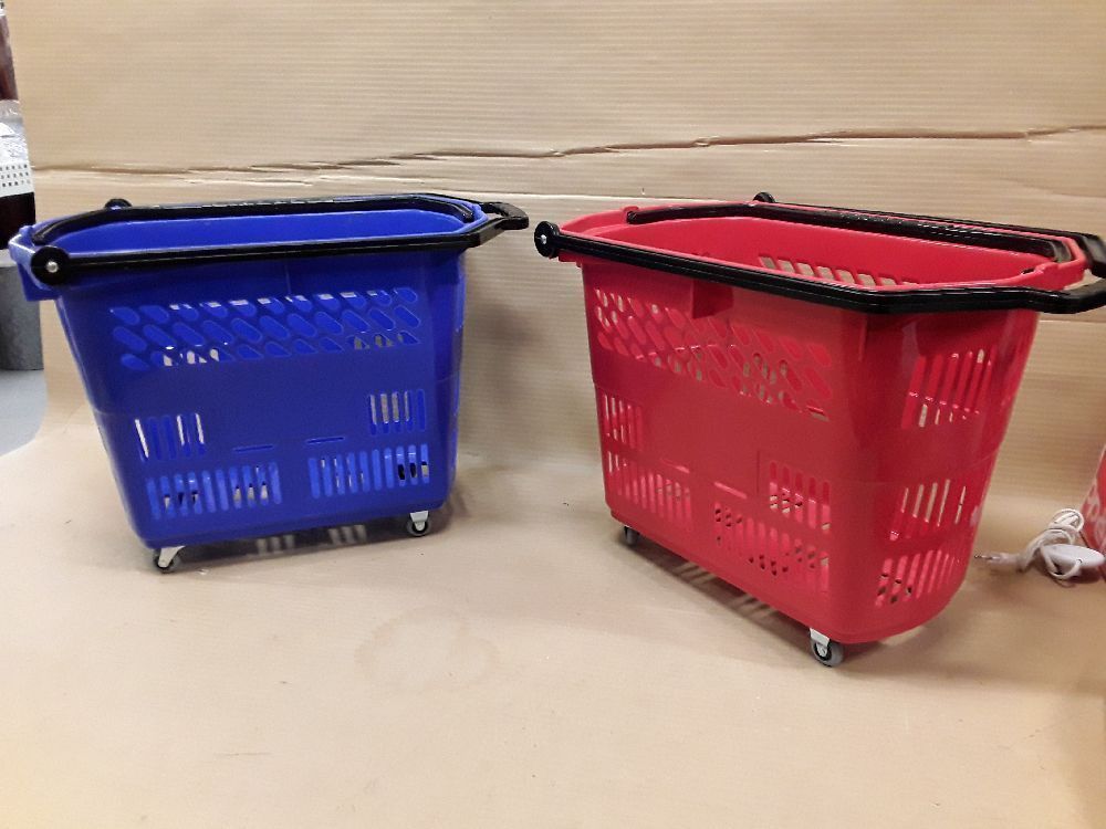 Panier rouge ou bleu