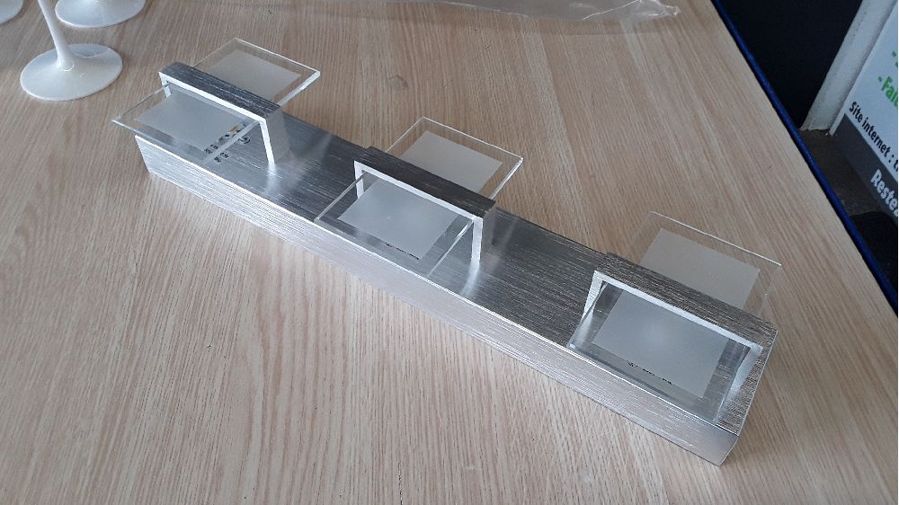 Luminaire moderne alu brosse