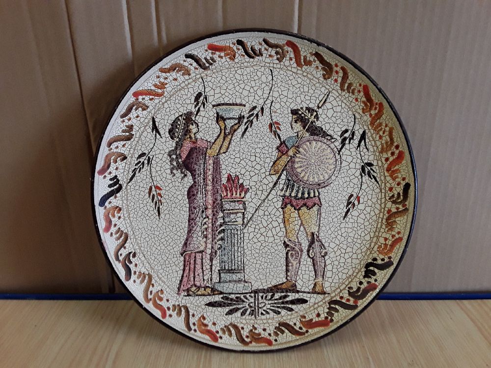 Assiette decor égyptien