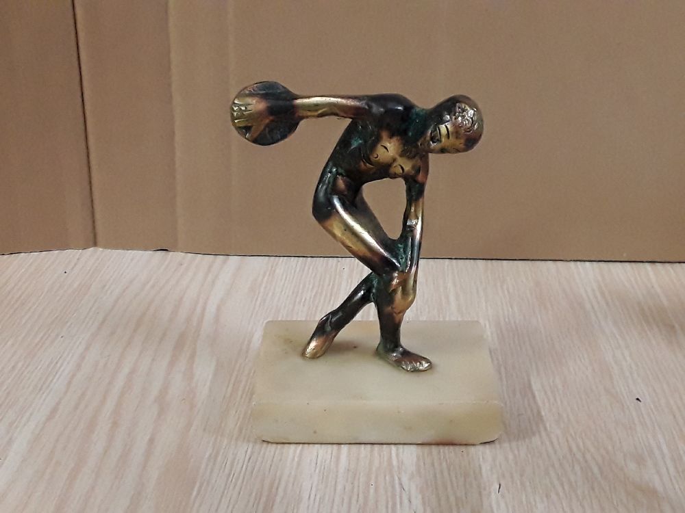 Statuette athlete olympique bronze