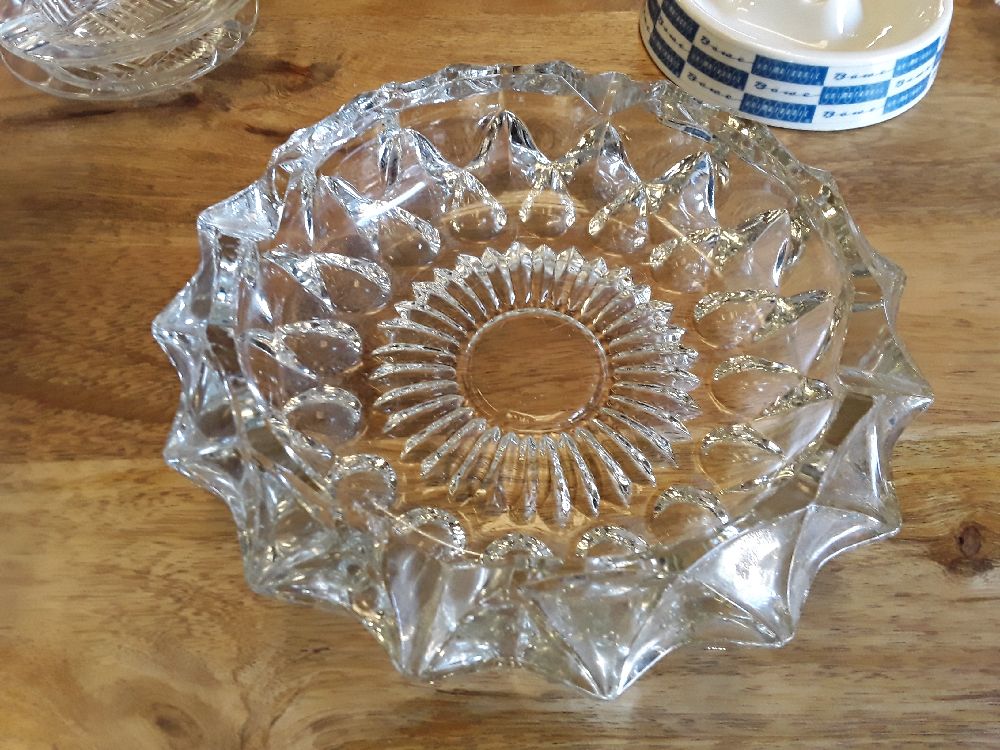 Gros cendrier verre