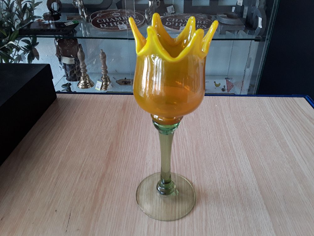 Deco verre fleur