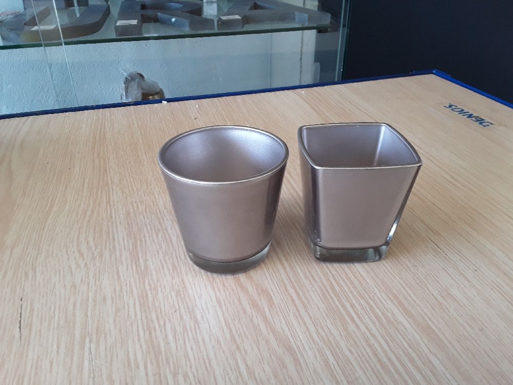 Porte bougie en verre