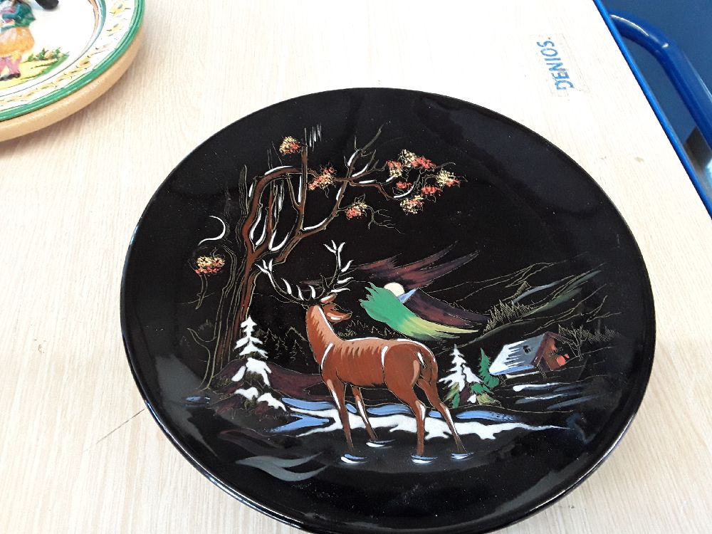 Assiette decorative longwy