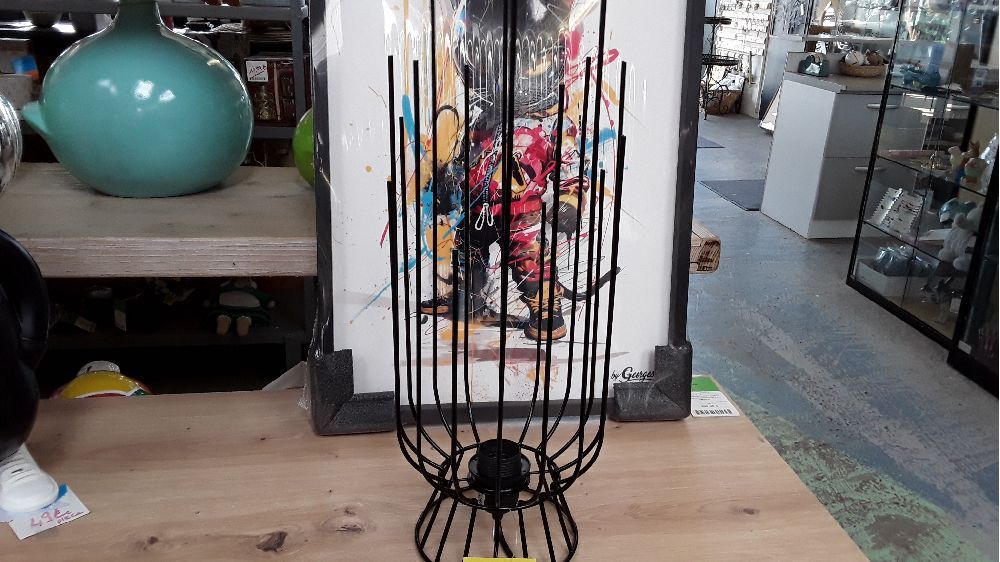 Lampe a poser auguste metal 48 cm / destock