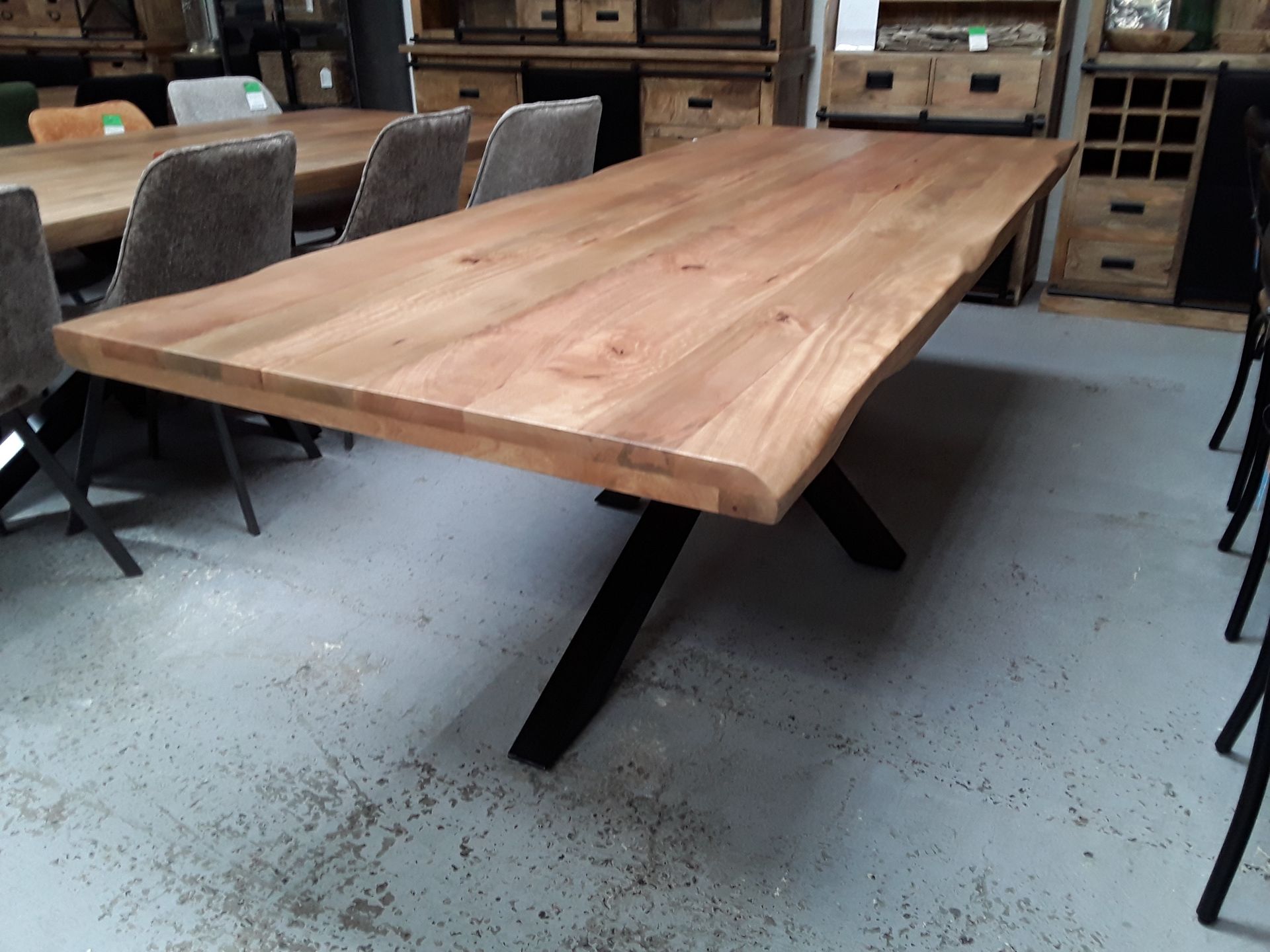 Table rectangle manguier 180 avec pied central