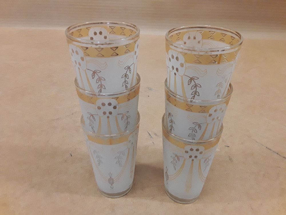 Lot de 6 verres à thé