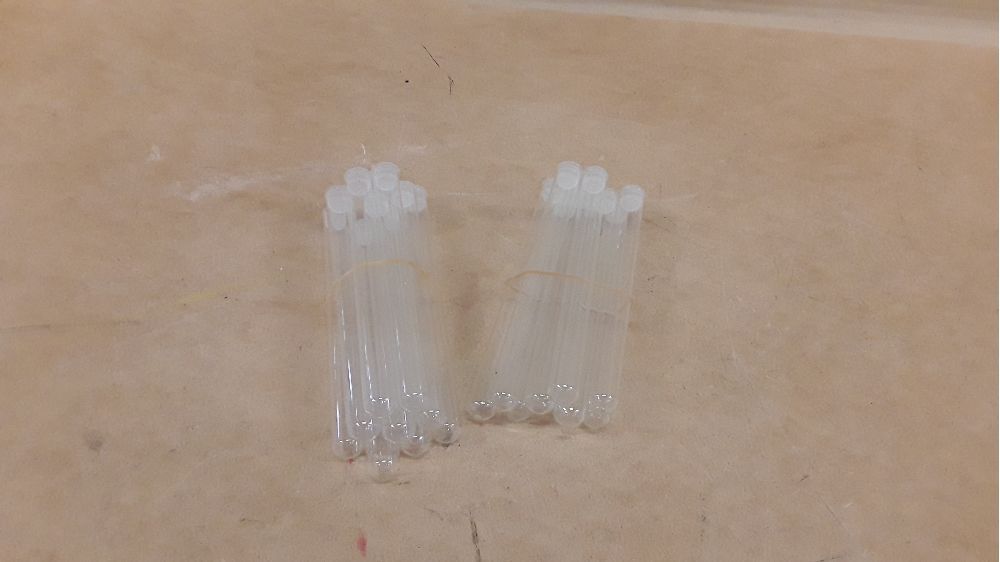 Lot tubes à essai