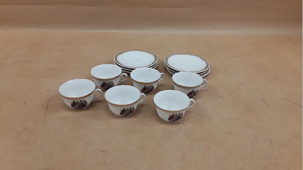 Service à café 6 pers porcelaine
