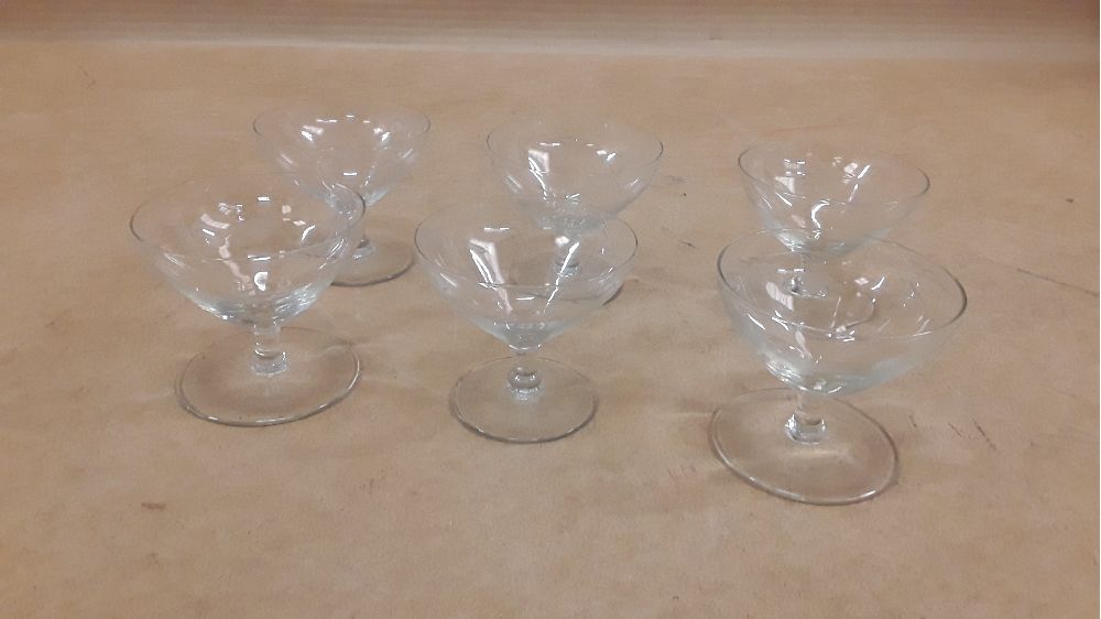 Lot 6 verres décor raisin pm