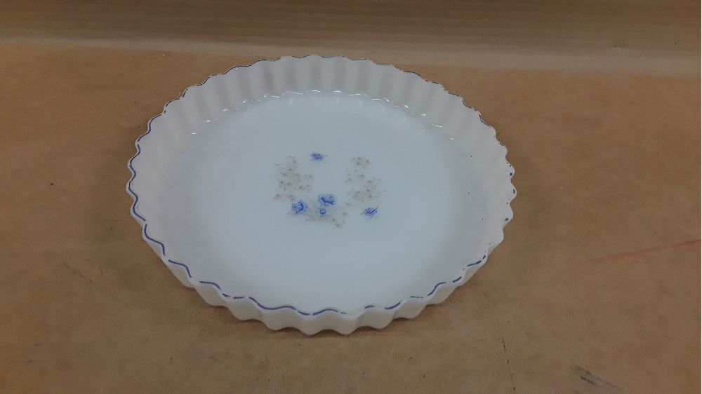 Plat à tarte fleurs