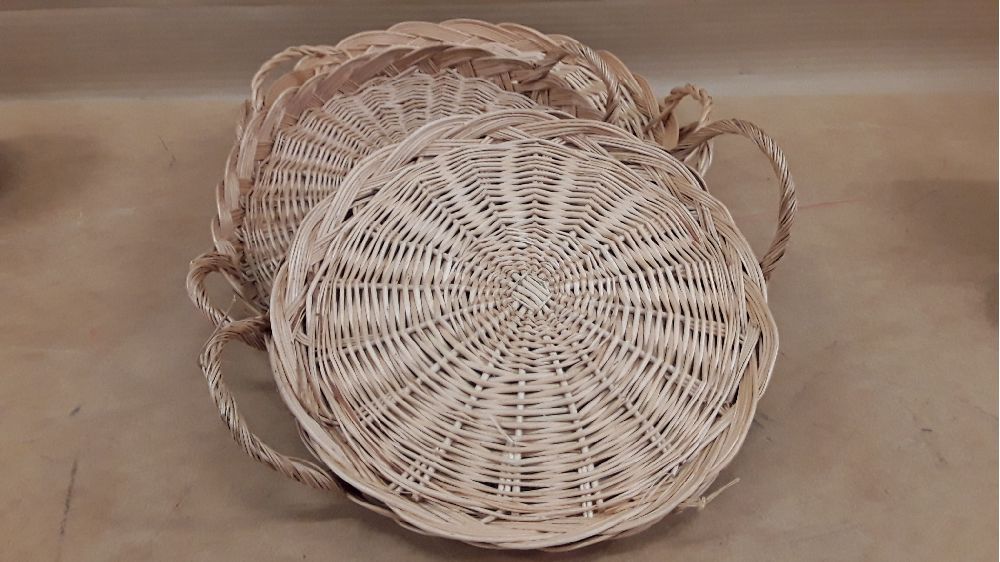 Panier osier plat