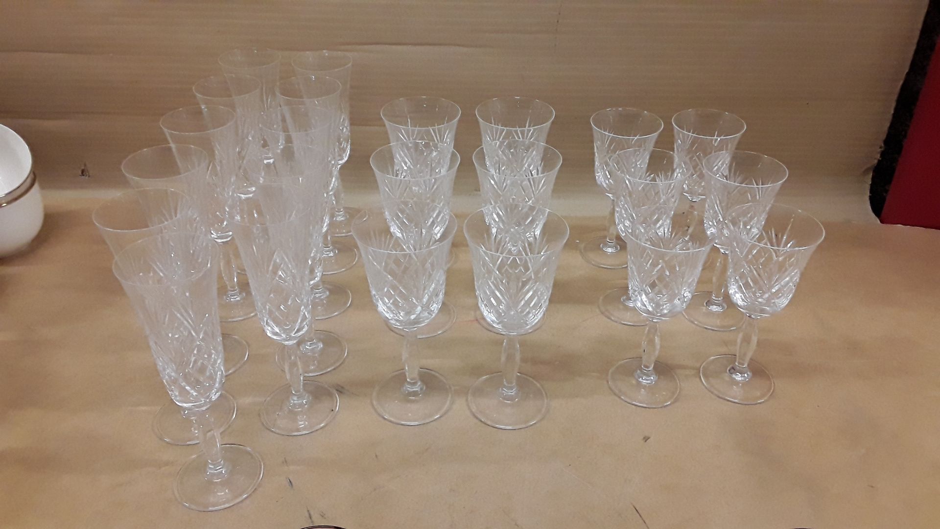 Service de verres cristal etzel