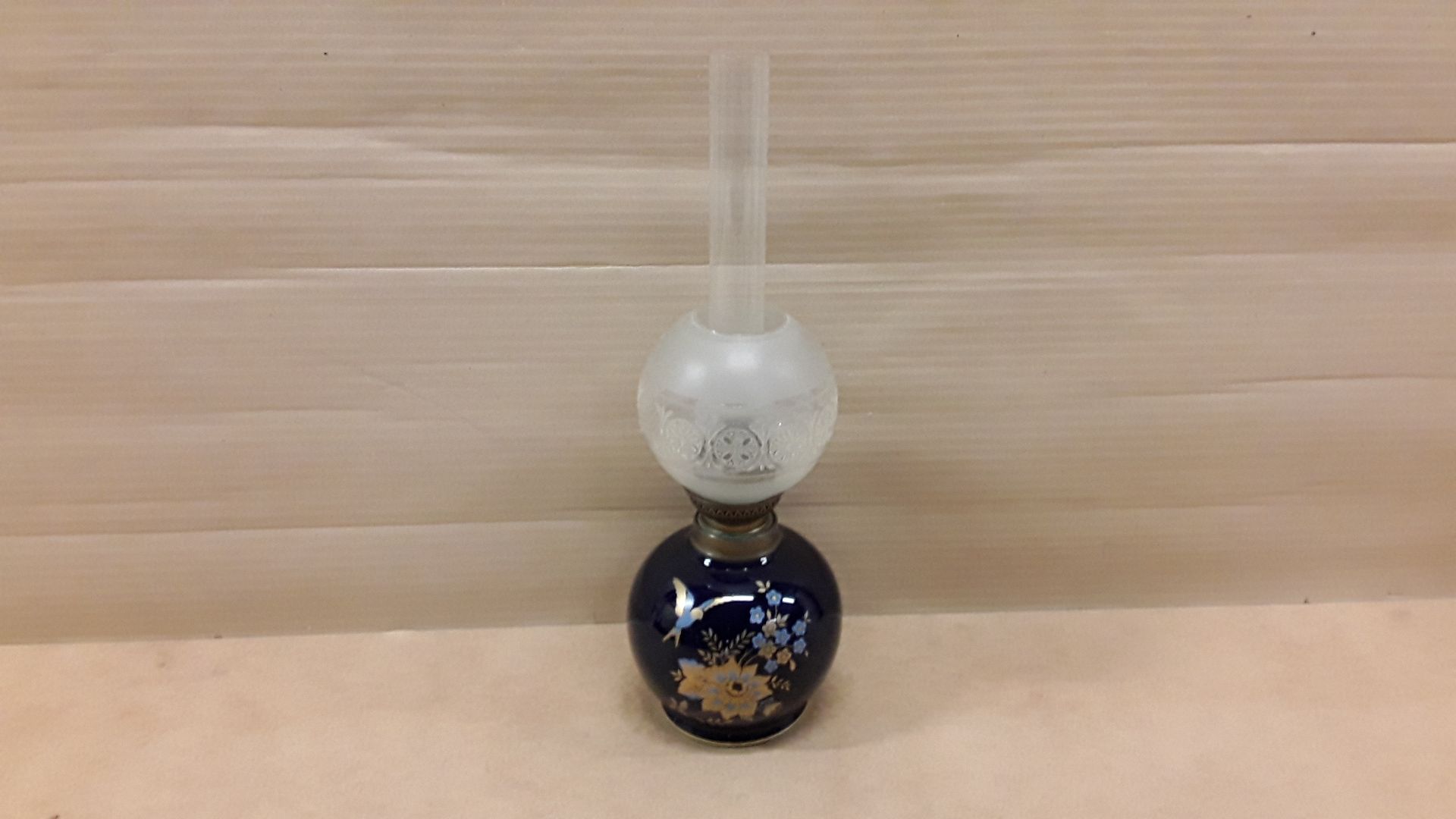 Lampe à pétrole bleu de four