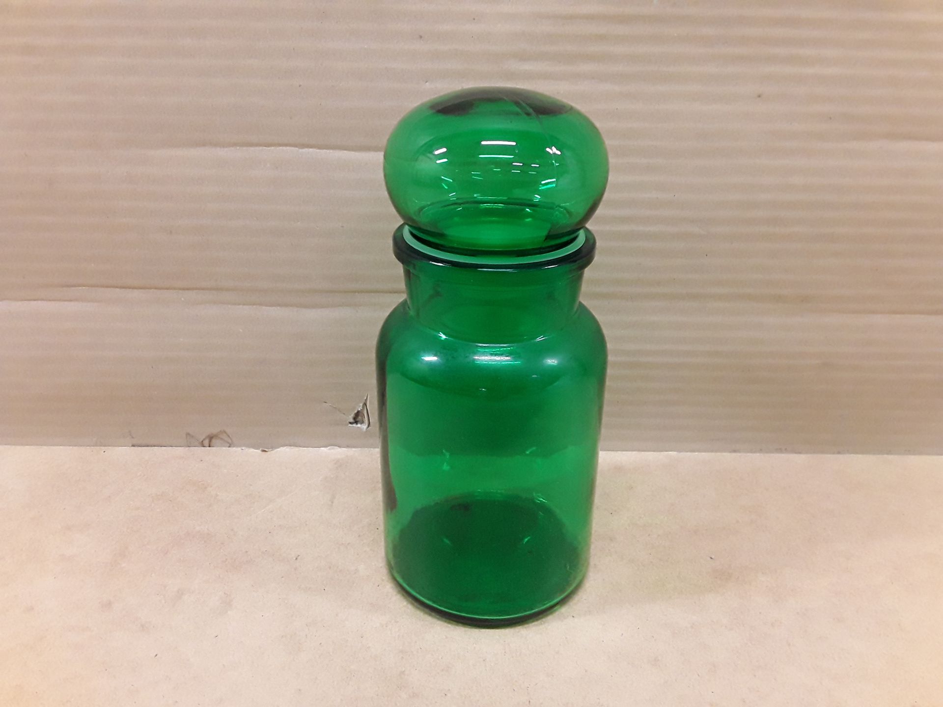 Bombonnière verre vert