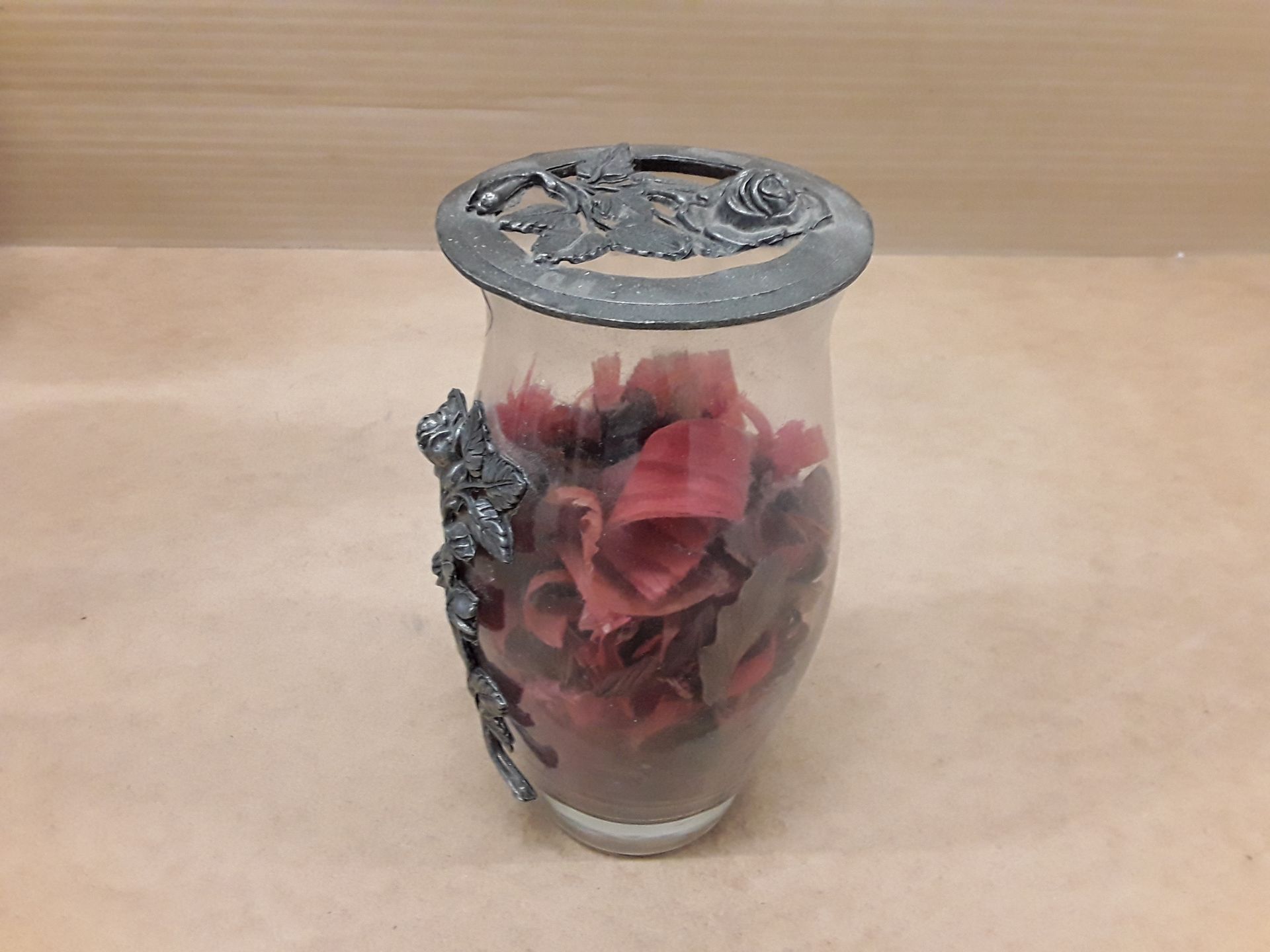 Pot verre et etain