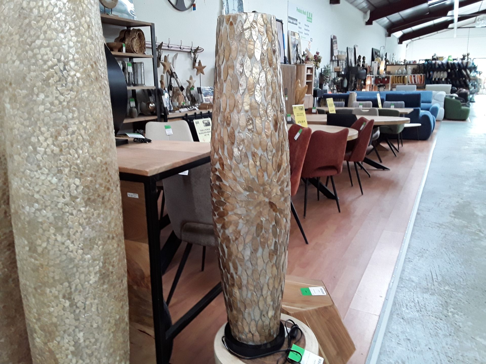 Lampe apollo doree 100 cm
