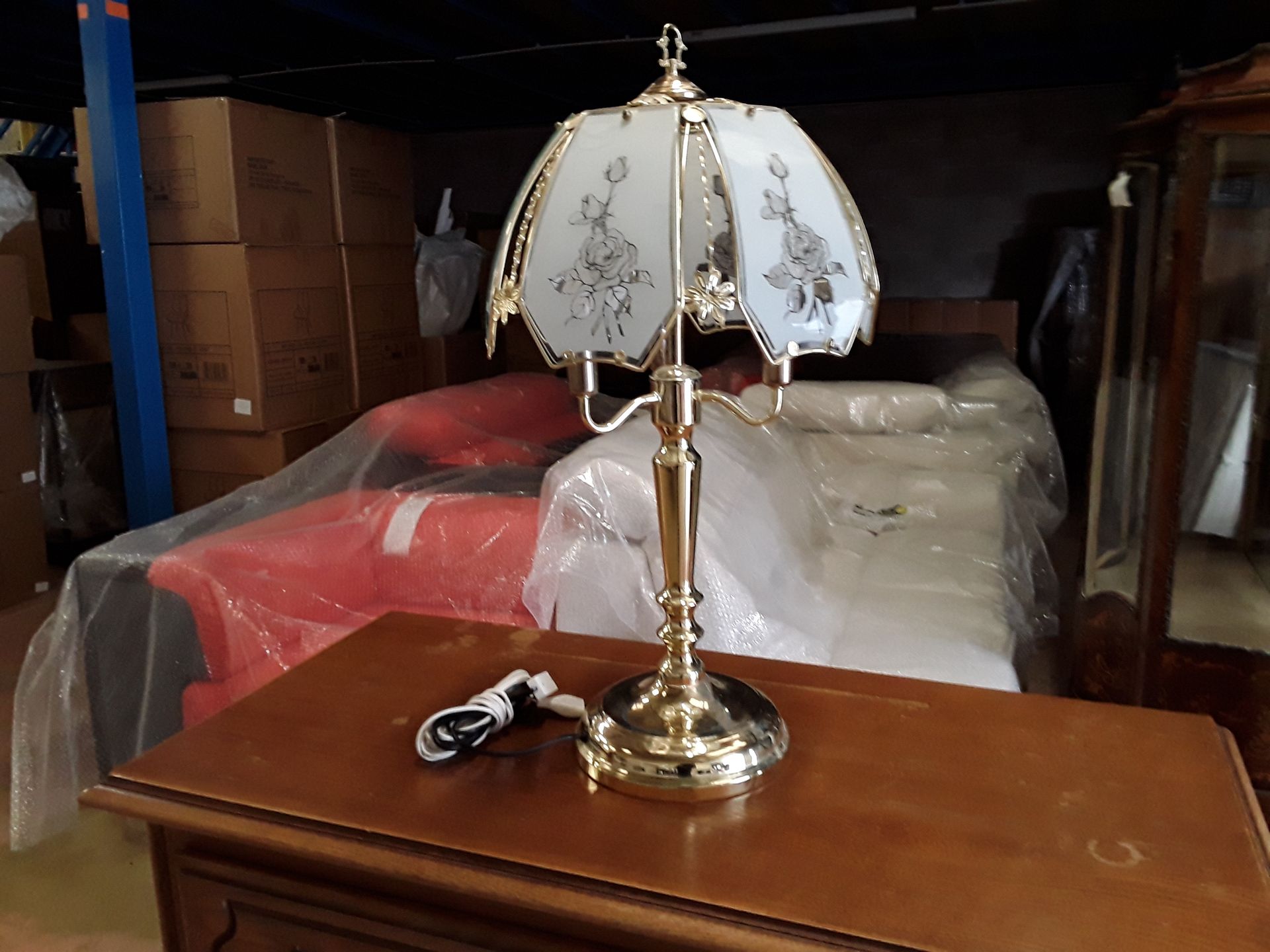 Lampe dorée