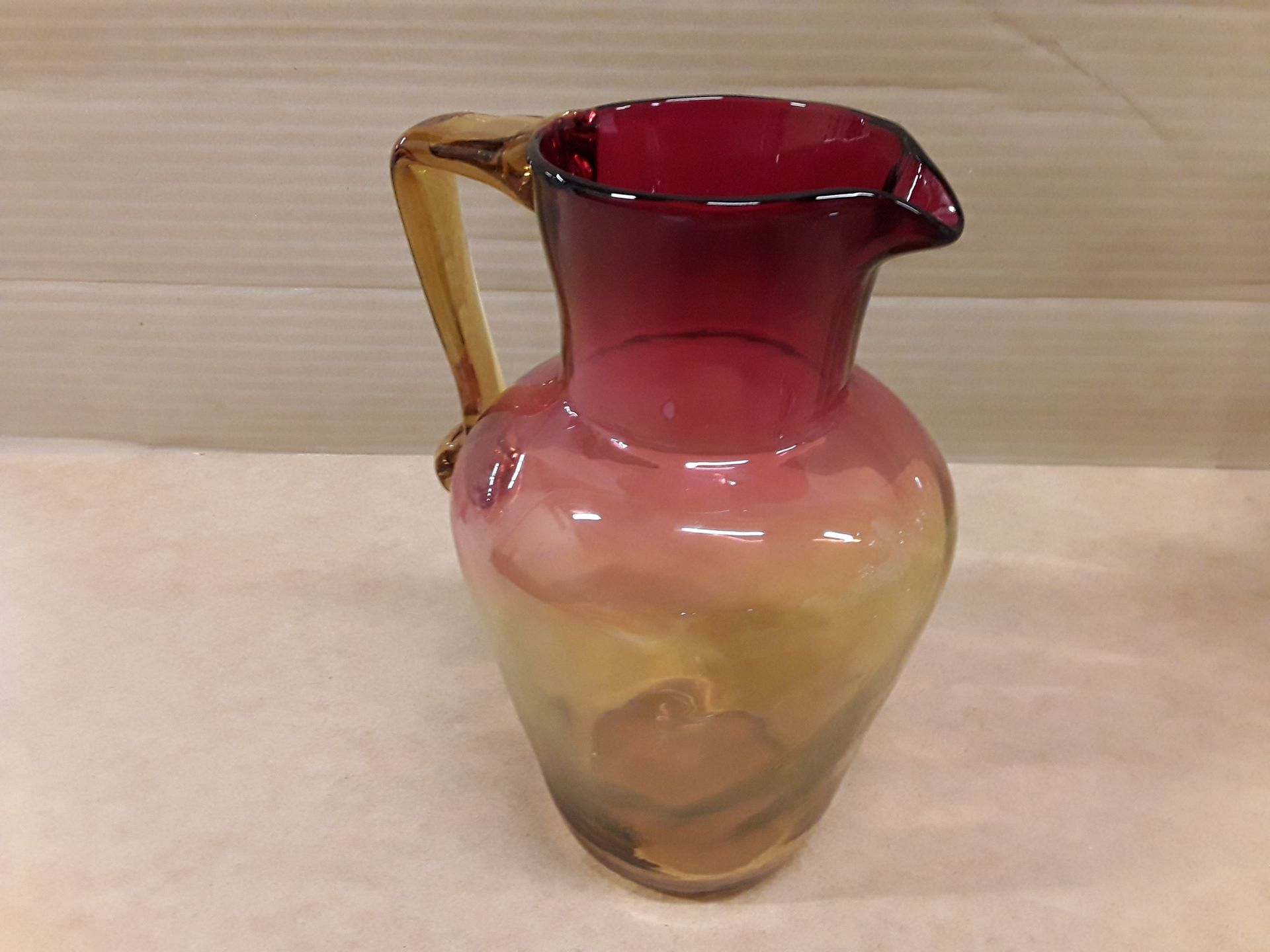 Cruche verre ancienne